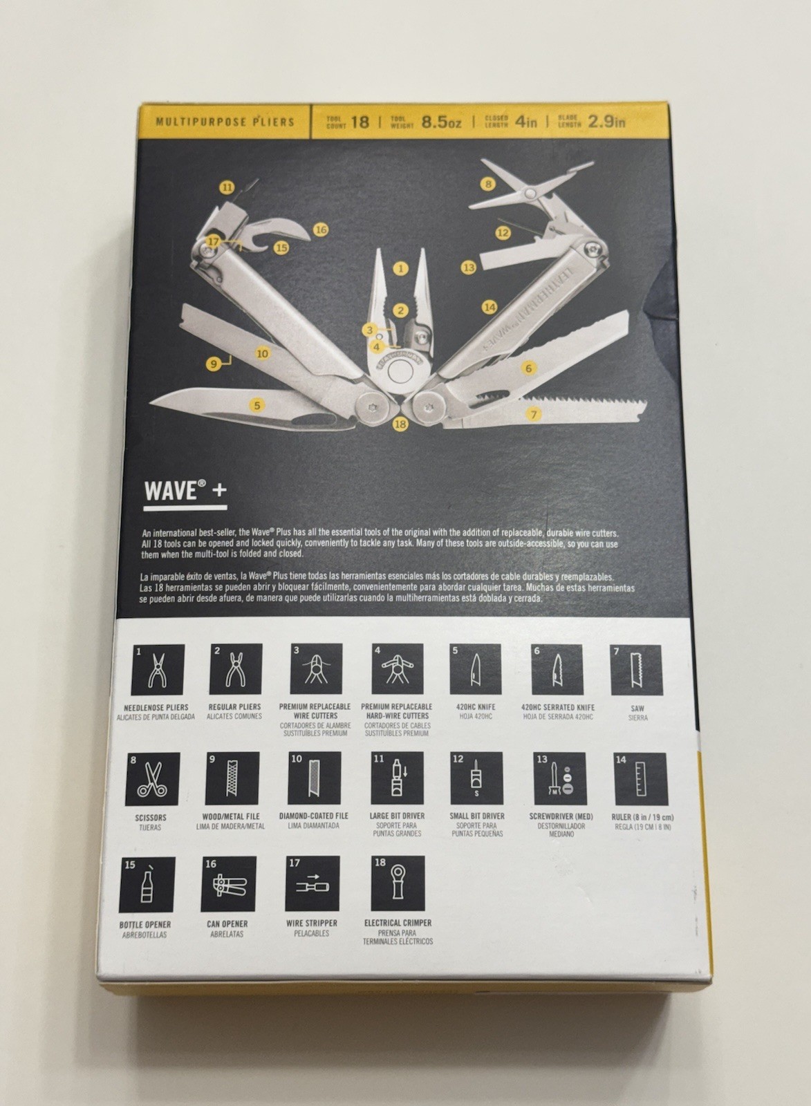 Leatherman Wave Plus Multi-Tool 18 in 1 New Sealed