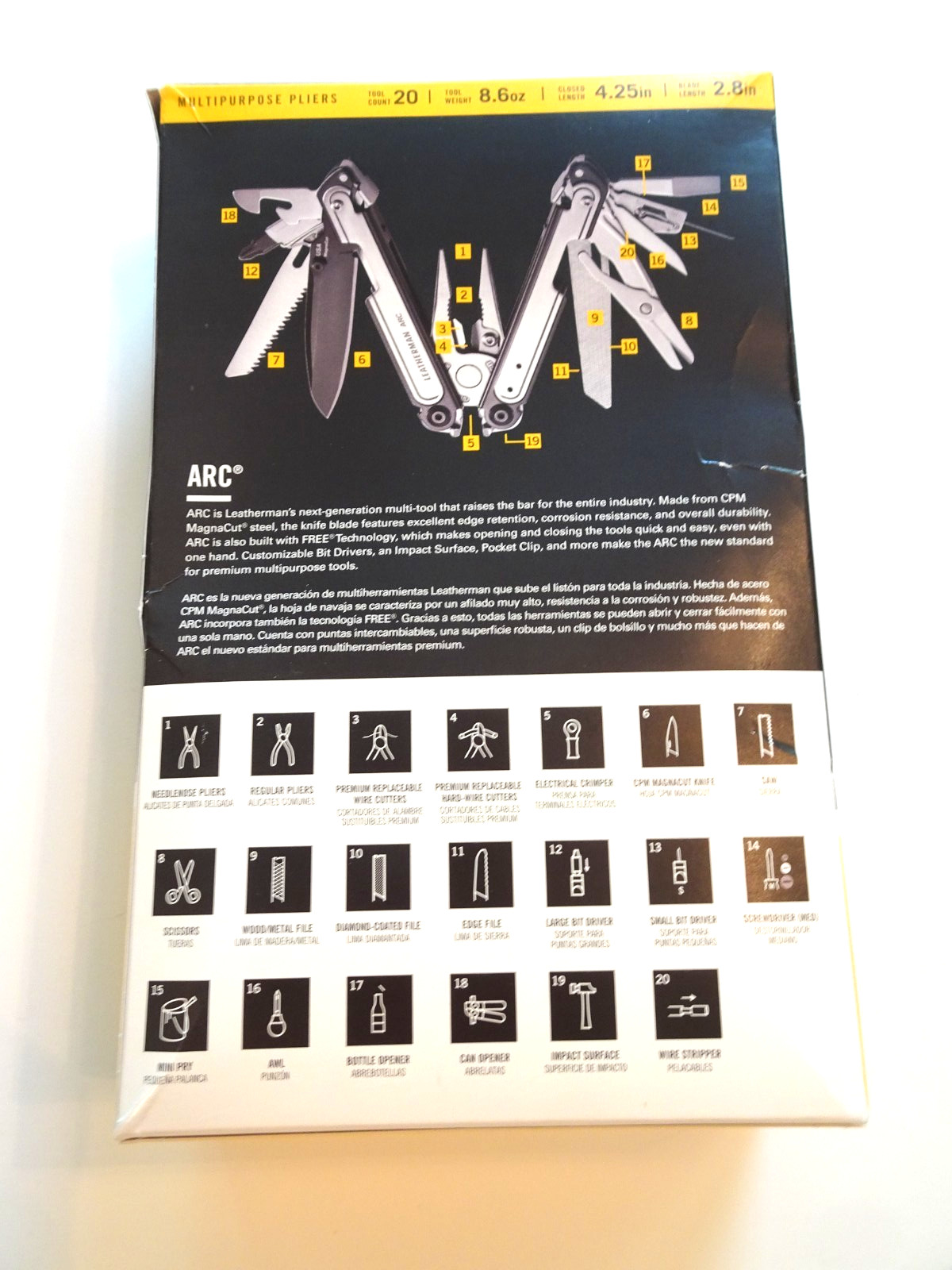 Leatherman ARC Premium Multi-Tool – 20 Tools In 1- FREE SHIPPING. BRAND NEW