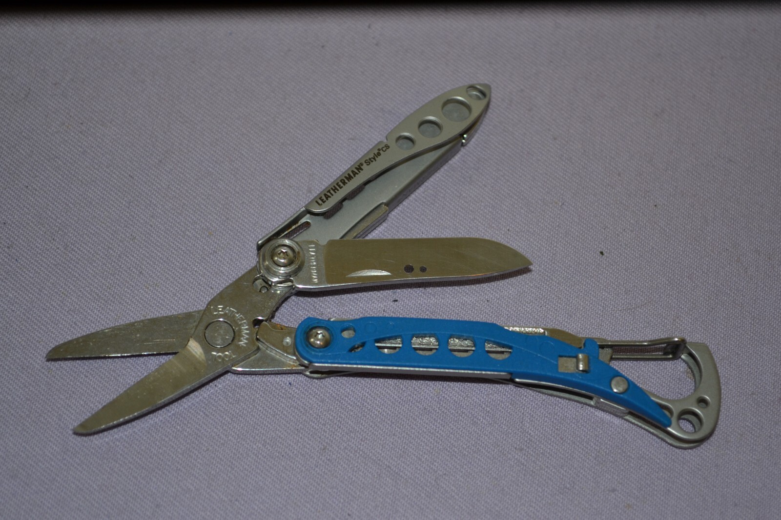 Leatherman Style CS Blue Stainless Multi-Tool Knife USA – Discontinued — Great
