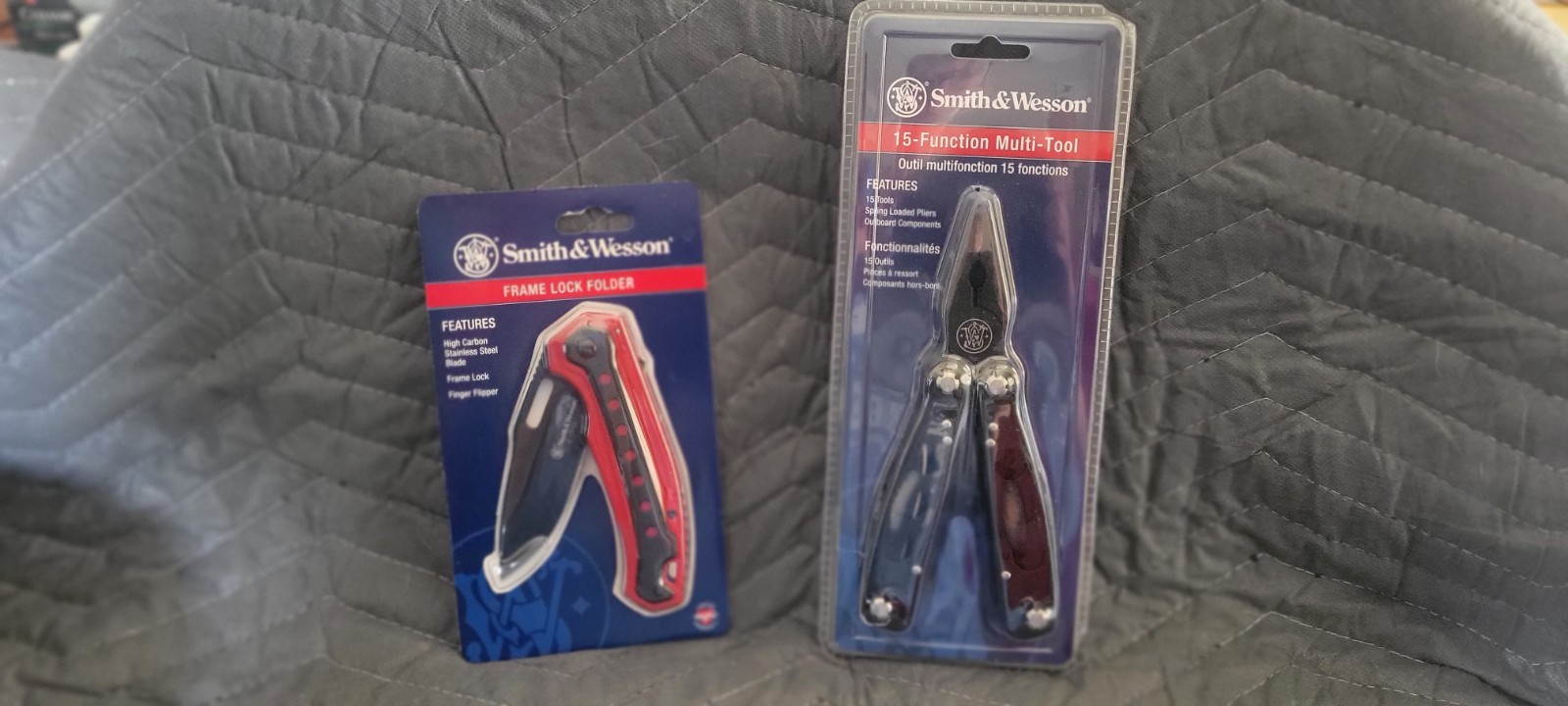 Smith & Wesson 15-Function Multi-Tool Spring Loaded Pliers Knife Silver