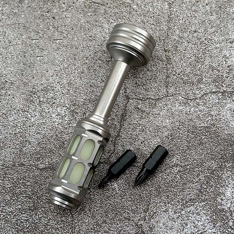 TiC4 PEI Screwdriver Portable Gadget Cross Bit Riding EDC Multi Tools