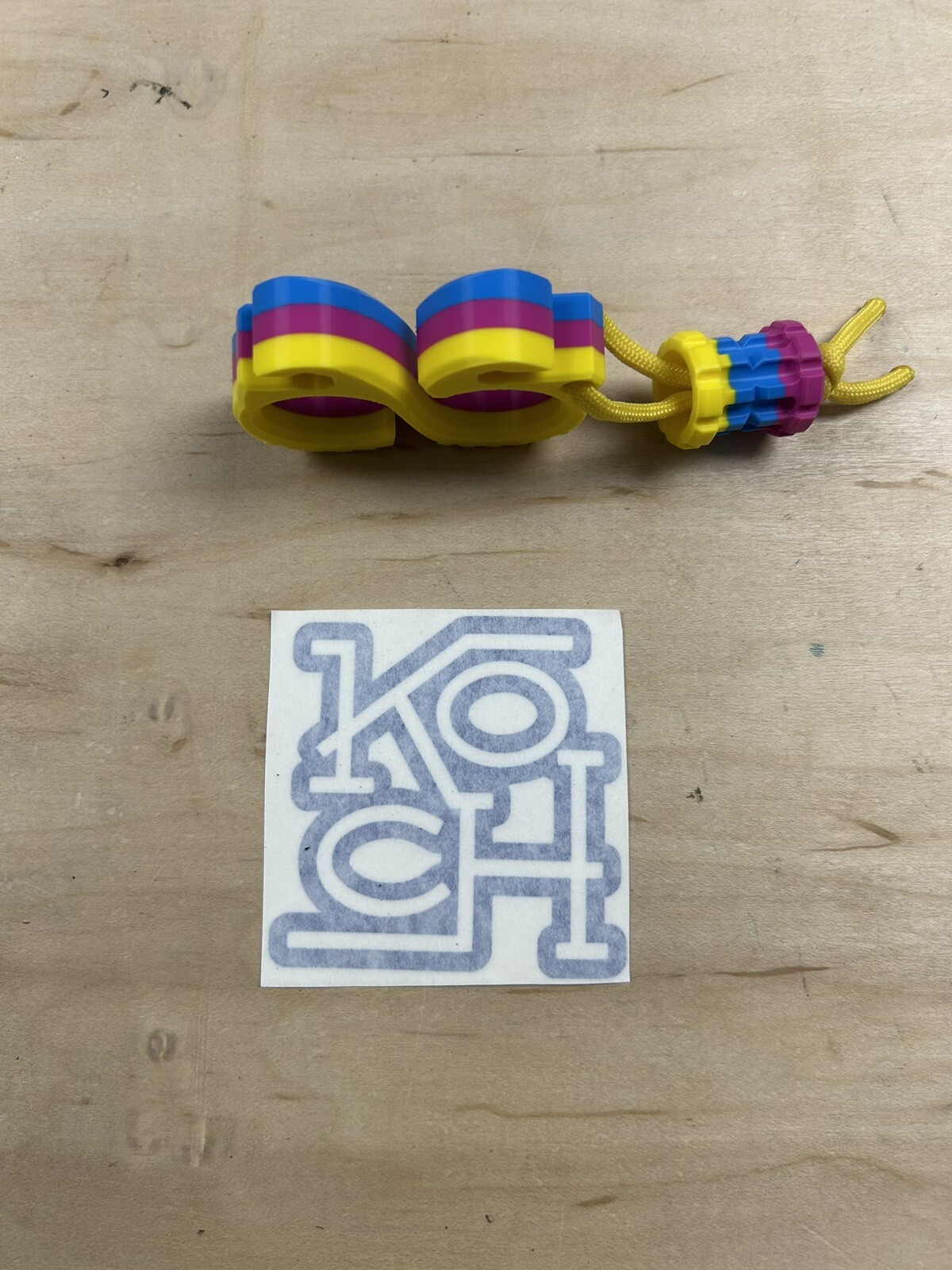 Koch Tools OG Zero Solo Pocket Tool – 5/8” Cyan / Magenta / YLW Printed Combo