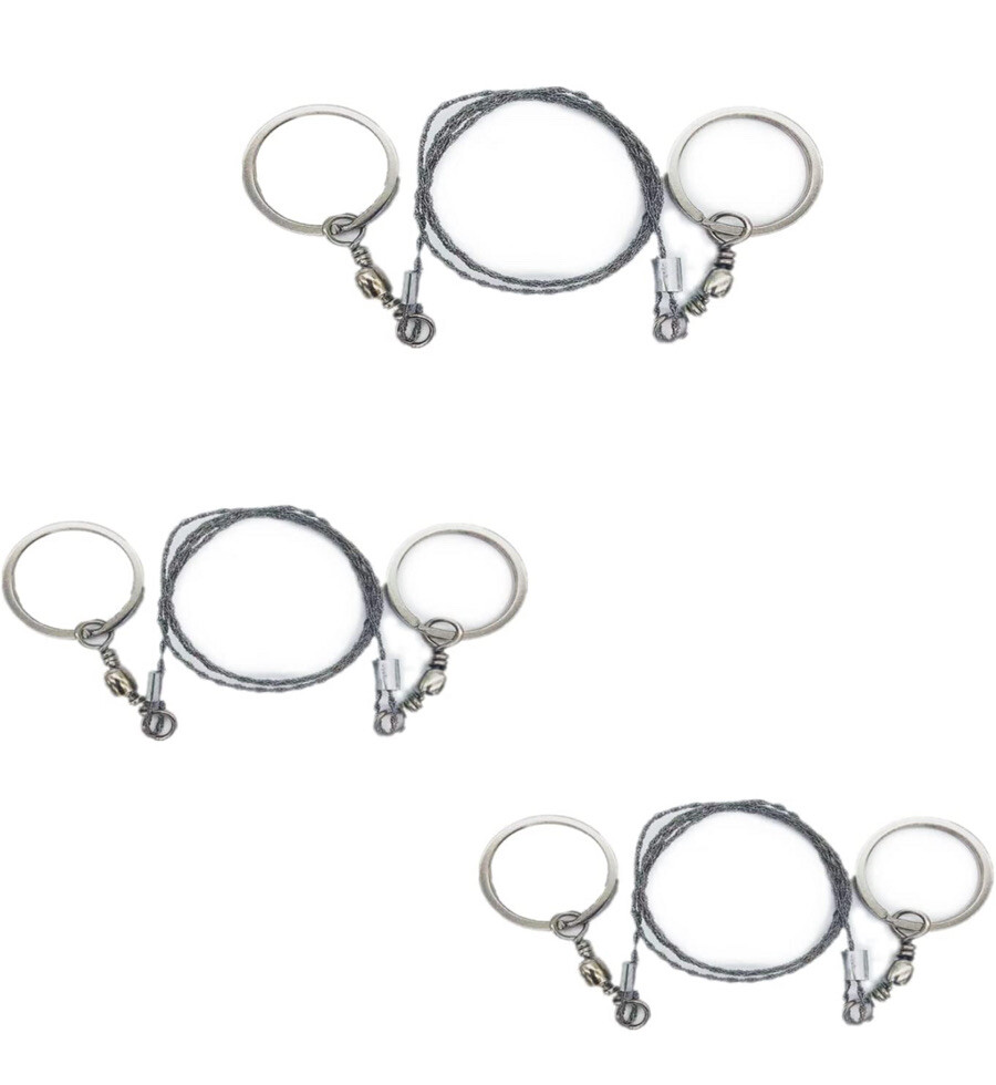 3-Pack Rope Saw Pocket Chainsaw Pocket Saw Survival Saw Wilderness Cut 360