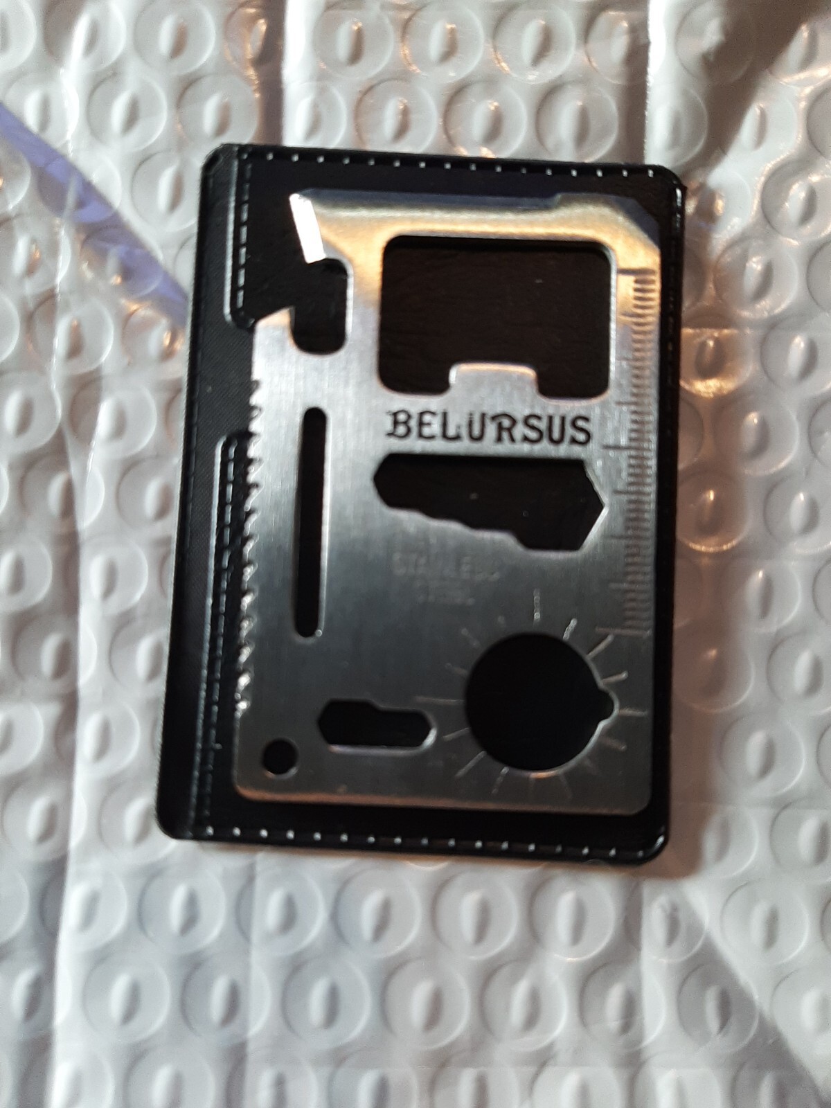 BELURSUS New Multipurpose Wallet Pocket Card – Credit Card Size Tool – 14 Uses