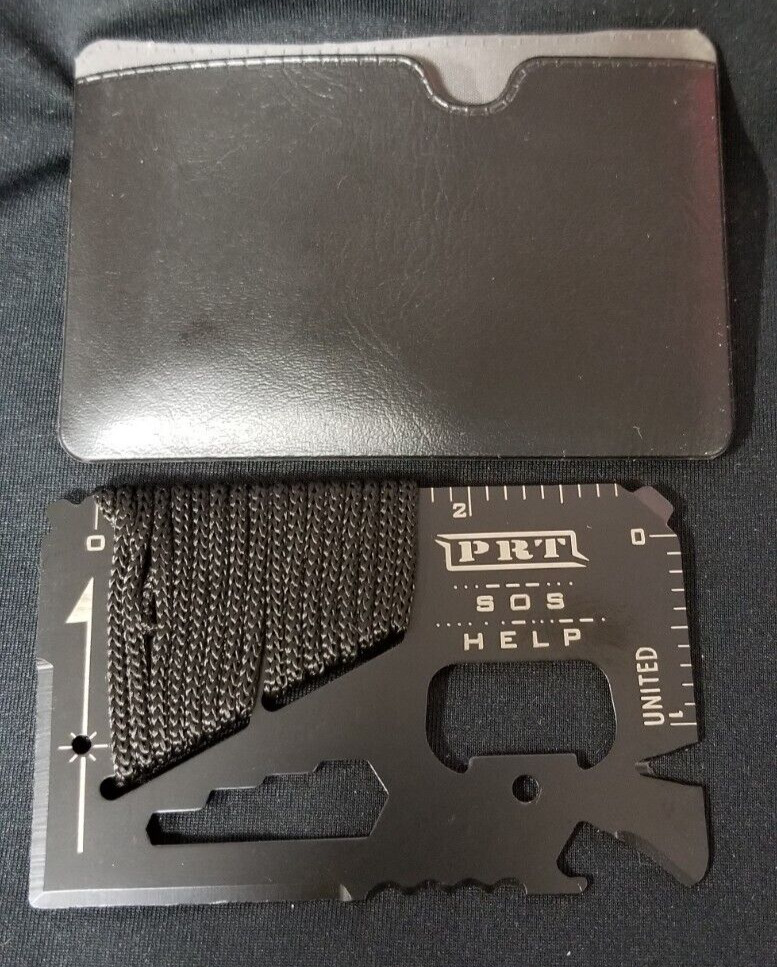 PRT 14 in 1 Survival Credit Card Sized Wallet Multi Tool