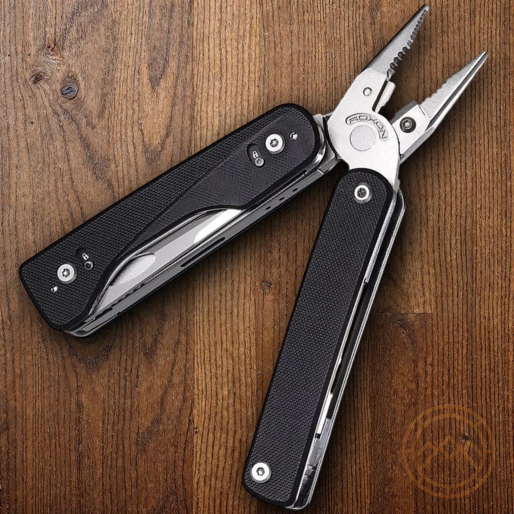 ROXON Flex Titan Multitool 16 Essential Tools With Black G10 Handles T Shank