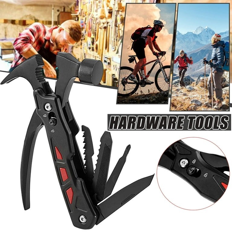 Stainless Steel Multifunctional Hammer – All in One Tool Mini Camping Hammer