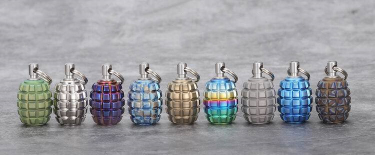MG Titanium Alloy Begleri Parachute Cord Tool Lanyard Bead Keychain Pendant