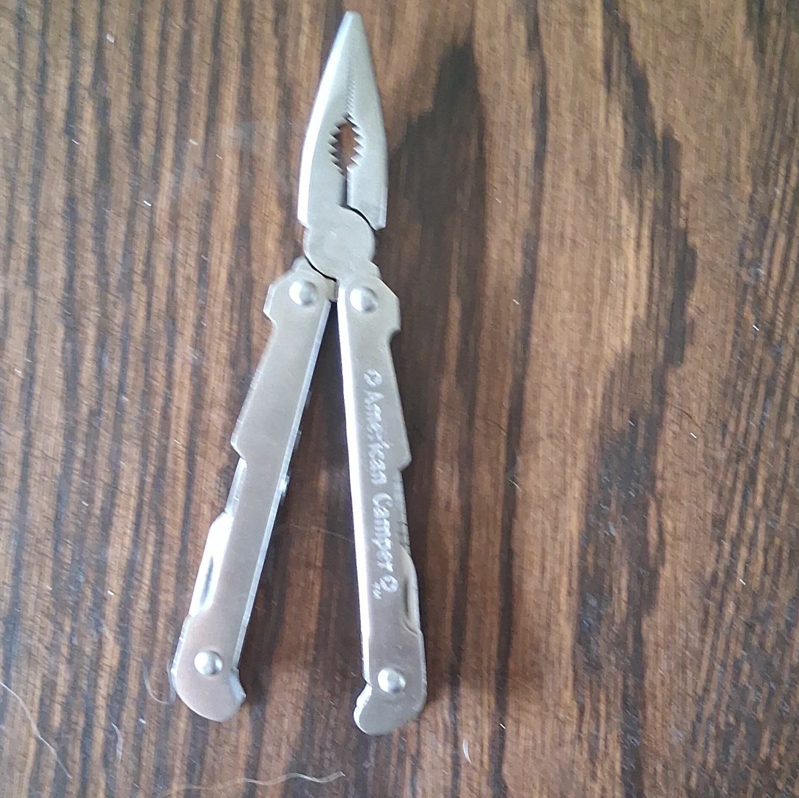 American Camper Stainless Steel 10-in-1 Multi-Tool Pliers Knife Saw File Silver