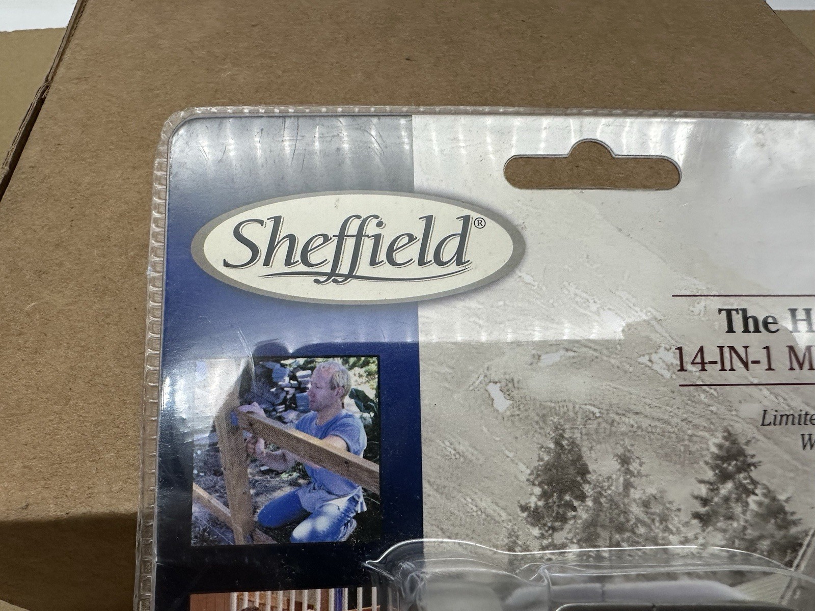 Sheffield (12913) Hammer premium-14 in 1-multi tools W/ Canvas Holder NEW NOS