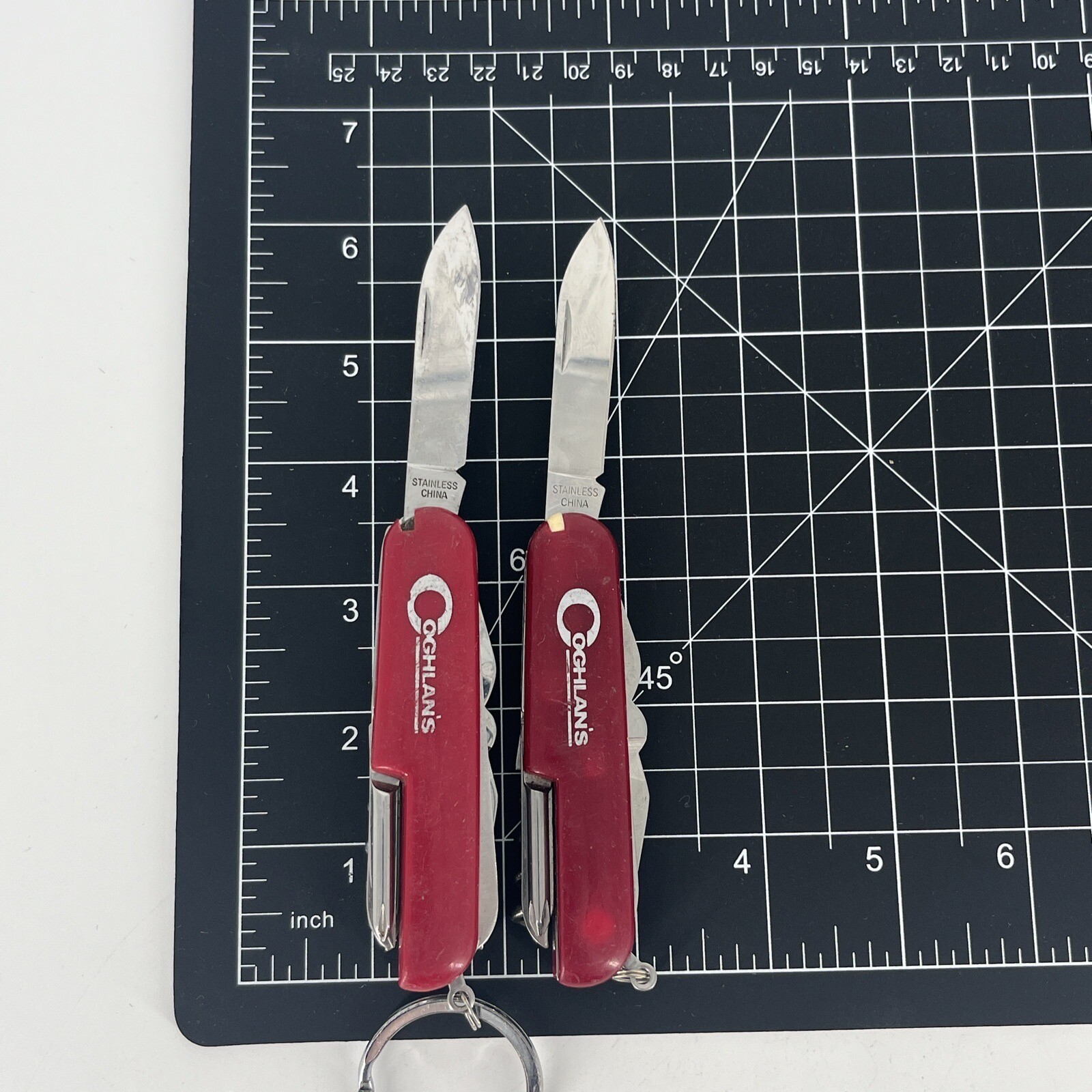 Lot of 2 Coghlan’s Camper’s Pocket Multi Tool / Knife – Red Color – SAVE BIG!