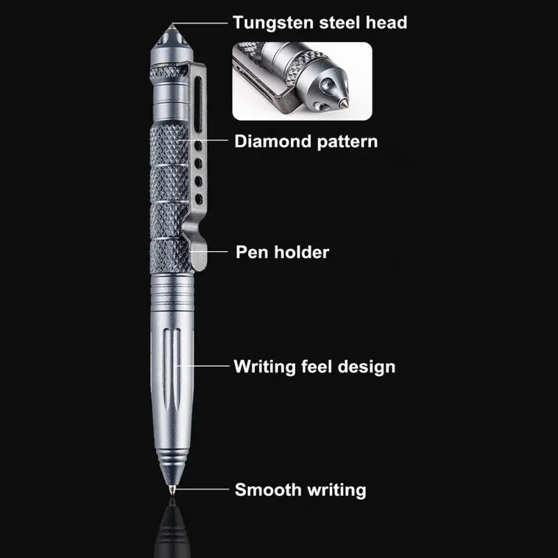 Military Tactical Pen Multifunction Aluminum Alloyoutdoor Camping Security Survi
