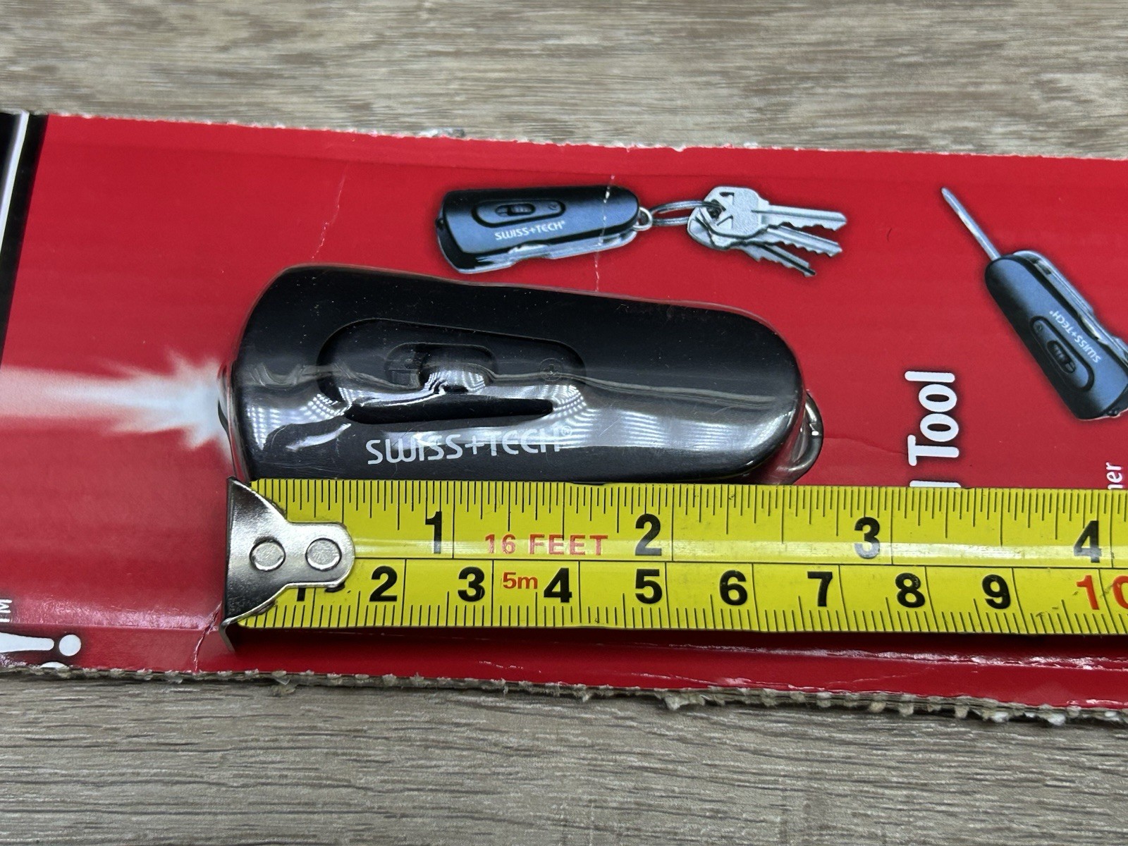 Swiss+Tech 8 in 1 Swivel Tool, Mini Folding, Knife, Screwdrivers, Bottle Opener