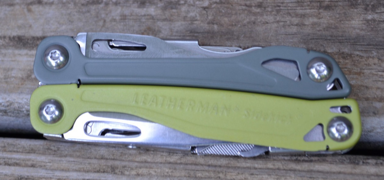 Leatherman SideKick Stainless Steel Green Multi-tool Knife Pocket Clip-New Other