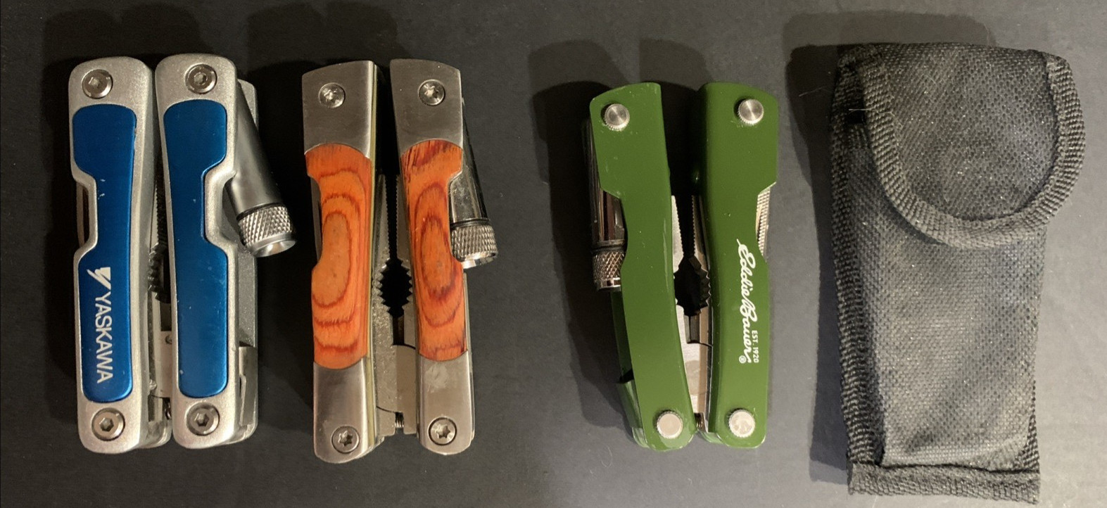 Eddie Bauer Yaskawa 4” MUlTI-TOOL LED Light W/1 Sheath Lot Of 3 NEW