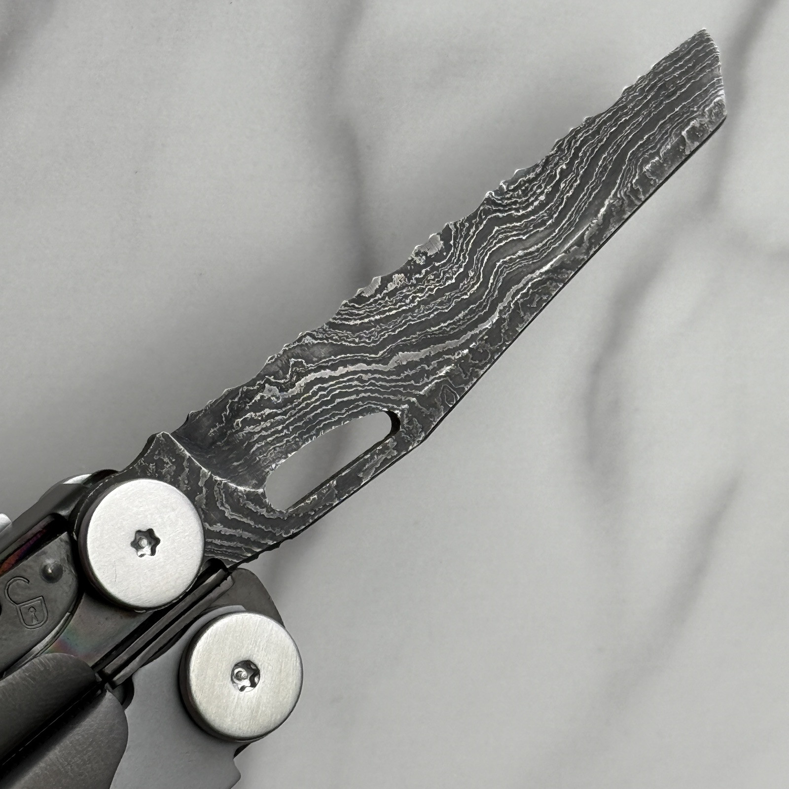 Collectible Limited Edition Leatherman Damascus Wave multitool. Serialized