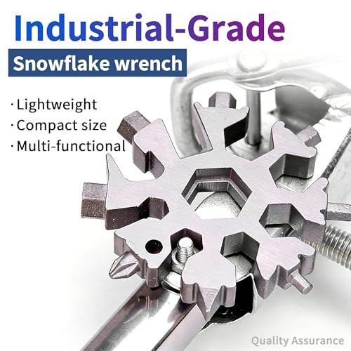 3Packs Snowflake Multi Tool, 18-in-1 Stainless Steel Snowflake Multitool 3PCS-A