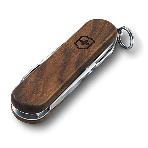 Victorinox Nail Clip 580 Wood Small Swiss Army Knife 6 Functions w/ Nail Clipper