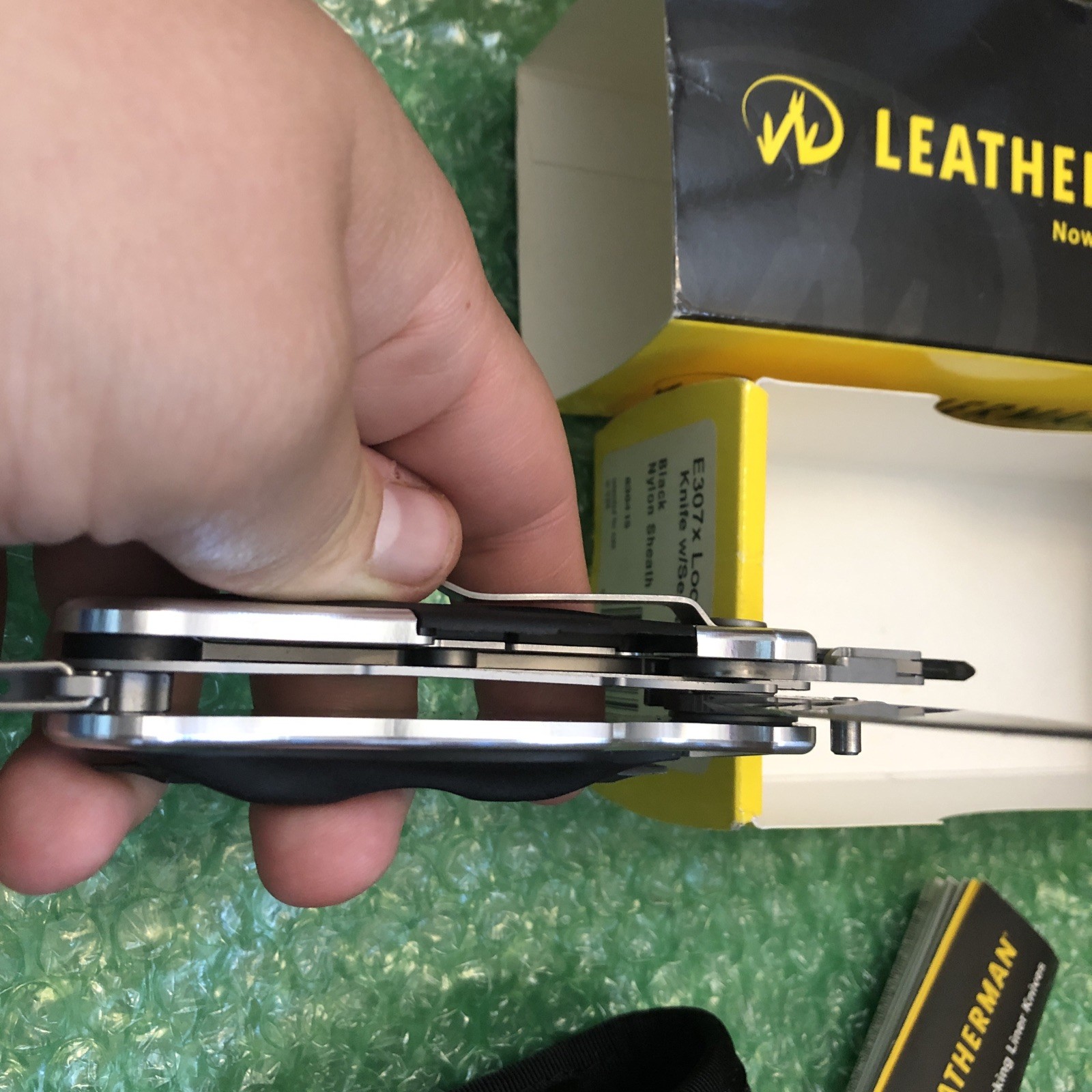 Leatherman E307x knife w/Serrated Blade (Similar to e306x e304x Expanse Series)