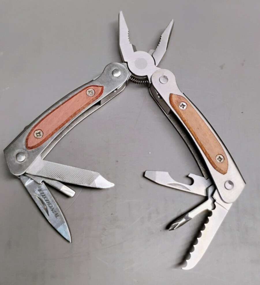 Winchester Multi Tool Keychain Pen Pocket Knife Bottle Opener Gentlemens