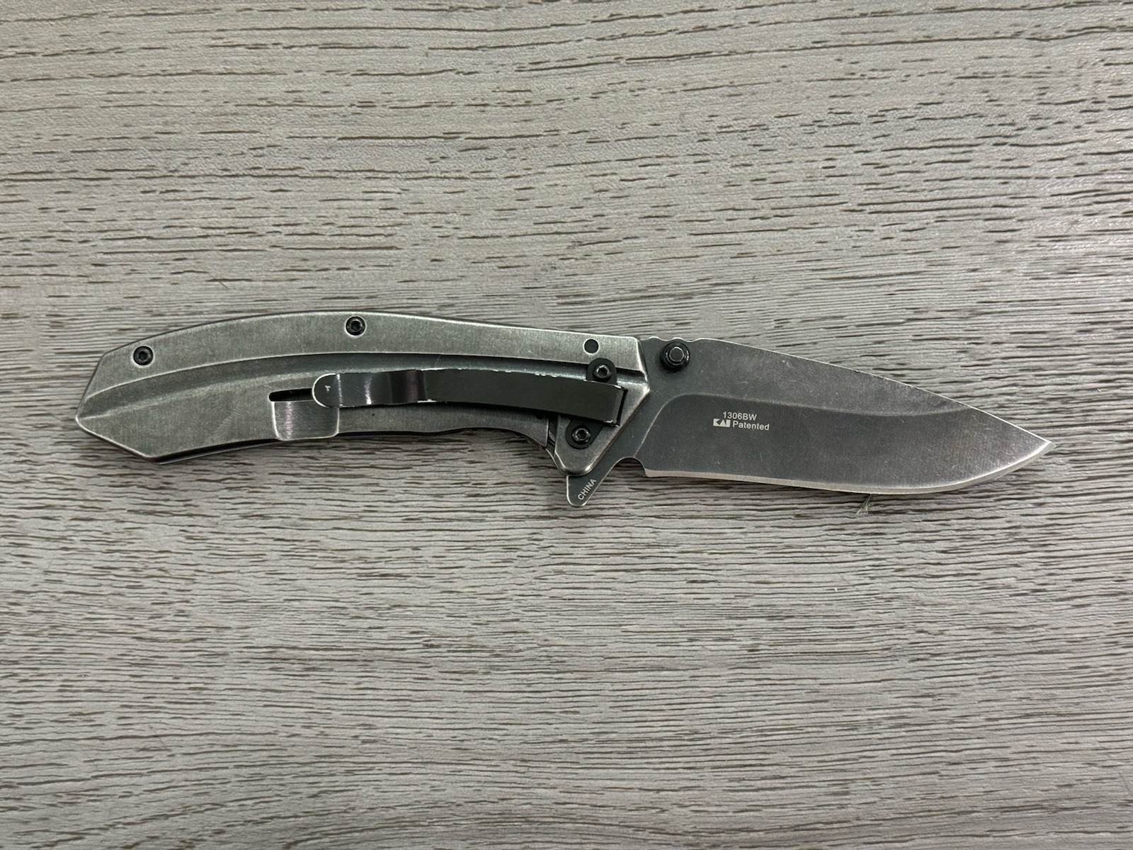 Kershaw 1306BW Filter KAI Patented 3Cr13 SpeedSafe A/O Folding Pocket Knife