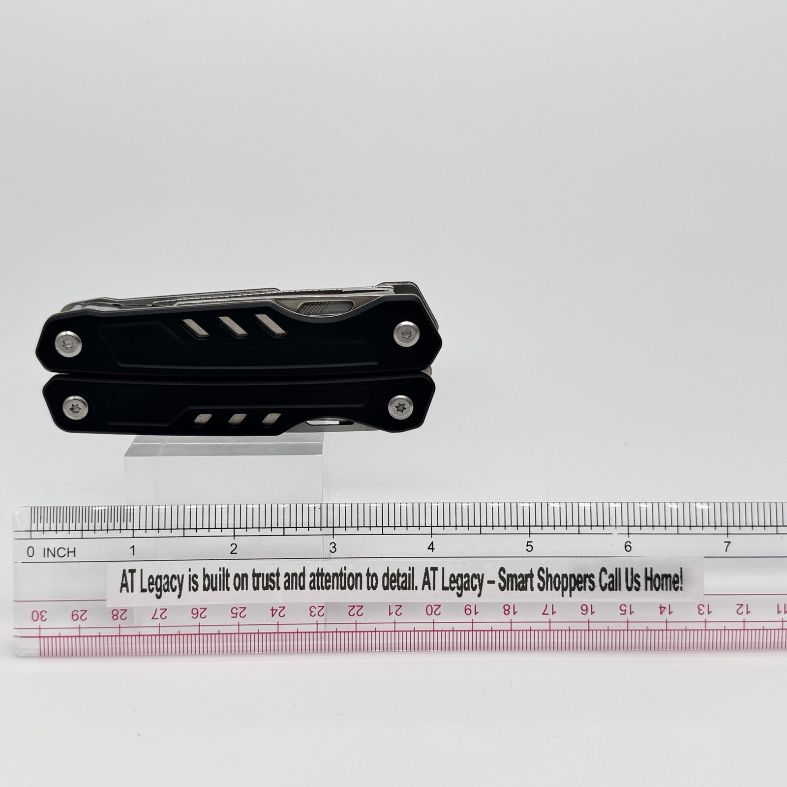 Ozark Trail 15-Function Multi-Tool Black Handle Outdoor Equipment With Sheath