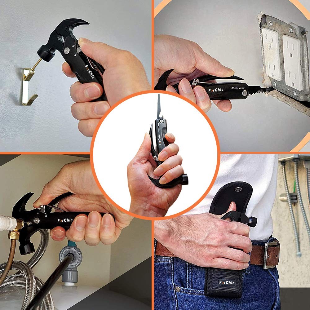 12 in 1 Hammer Multitool, Stocking Stuffers for Adults, Mens Gifts for Christ…