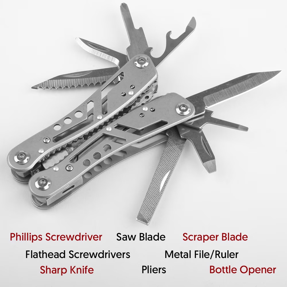 21-in-1 Multitool Folding Pocket Knife Survival Tool Set Hiking Camping