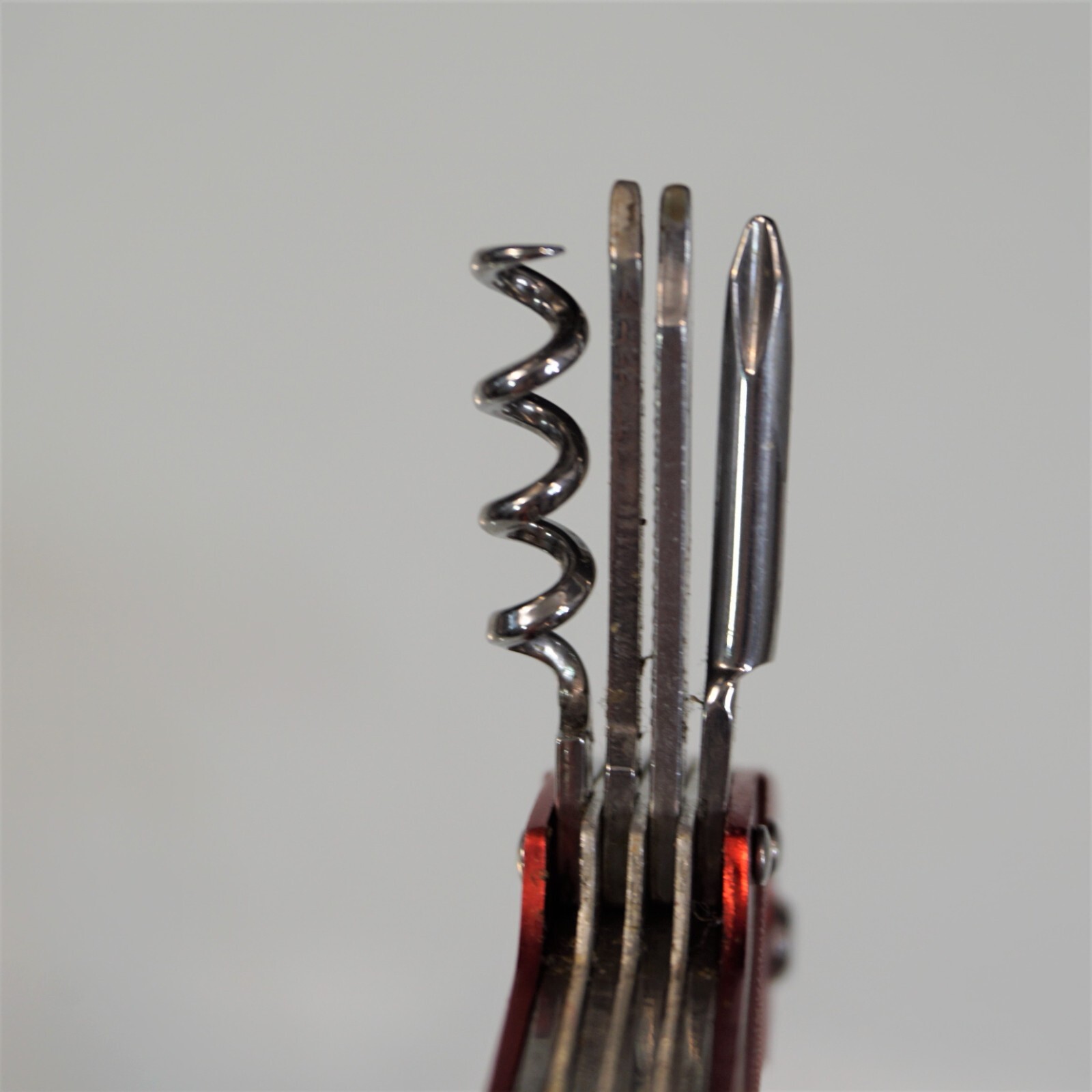 Columbia Pocket Knife Field Gear Fire Red Multi Tool 10 Function