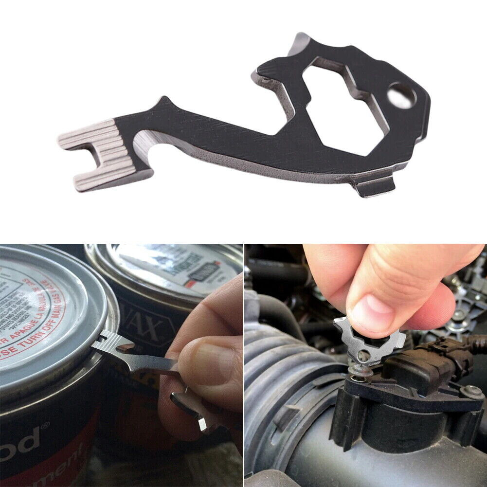 2pcs 20in1 Multi Tool EDC & Crowbar Pry Bar Screwdriver Keychain Survival EDC