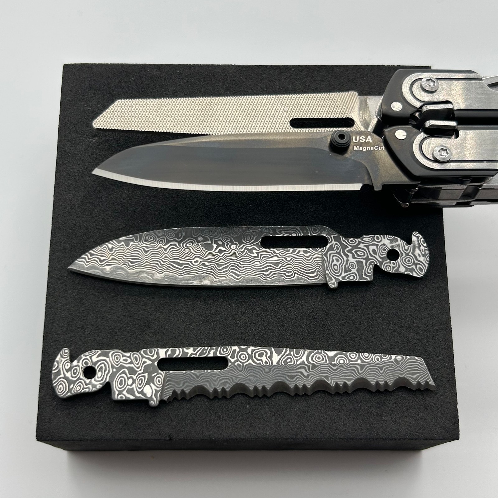 [USA Stock] – VG10 Damascus SAW BLADE for LEATHERMAN ARC/FREE P2 P4