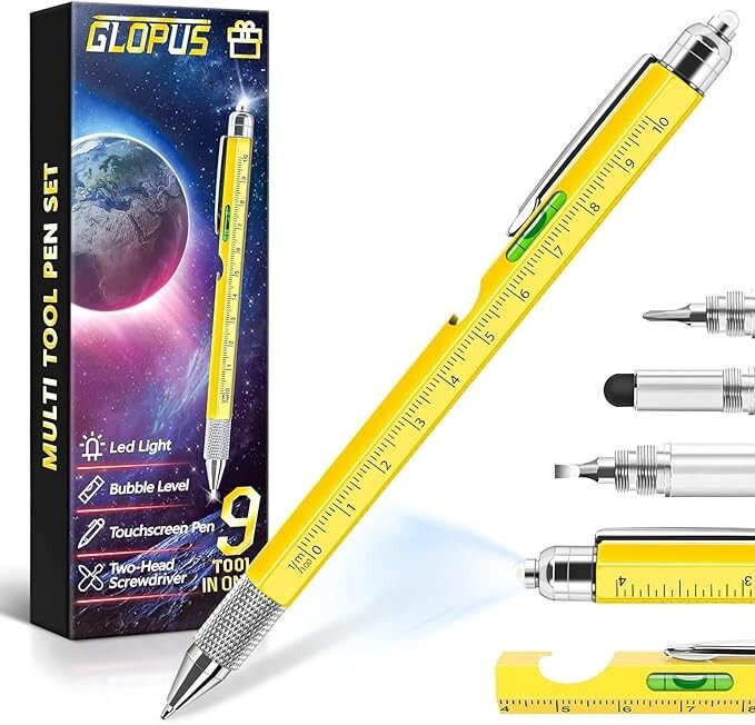 Stocking Stuffers For Men, 9 In 1 Multitool Pen Adults Gifts For Men, 3 Colors