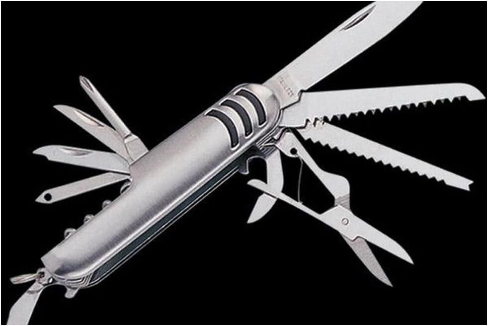 Multi Function Pocket Tools Chest Knife Stainless Steel with 11 features