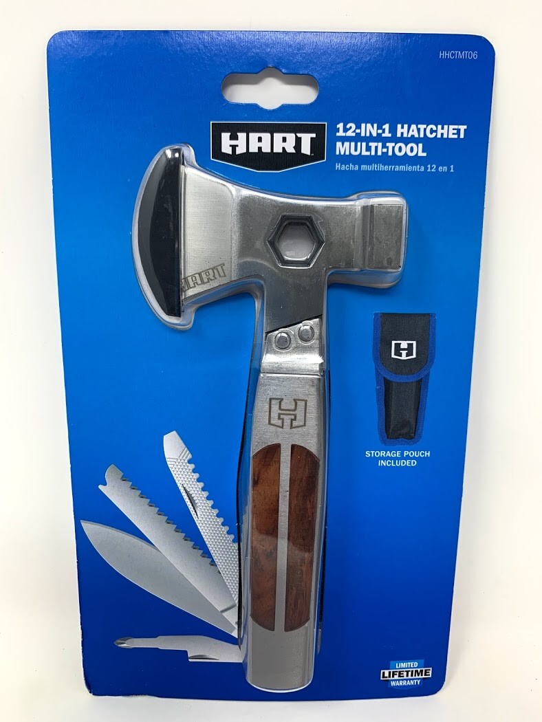 Hart 12-in-1 Hatchet Multi-Tool With Storage Pouch HHCTMT06 New And Sealed