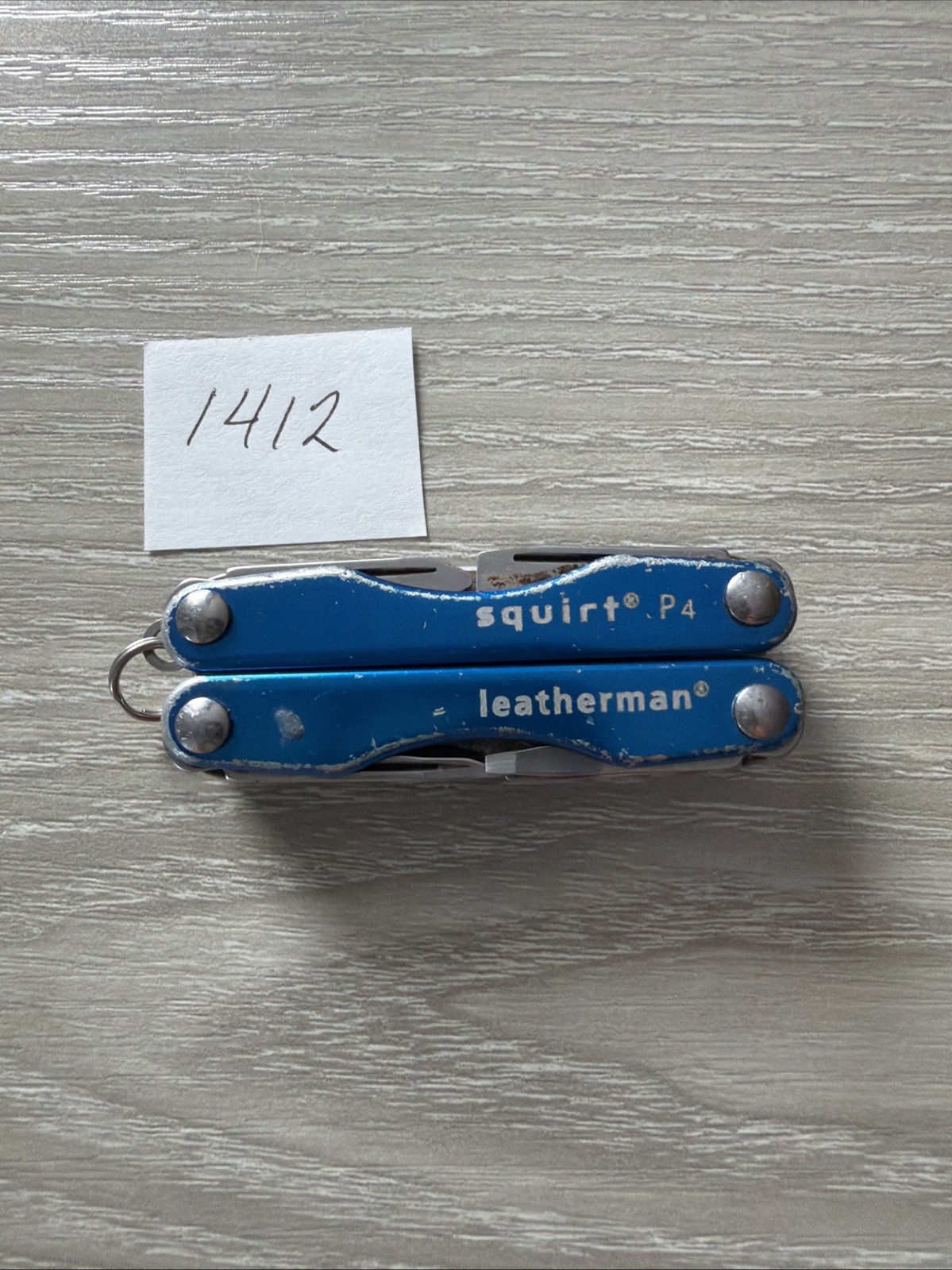 Leatherman Squirt P4 MultiTool Plier Knife File Drivers Blue Metallic