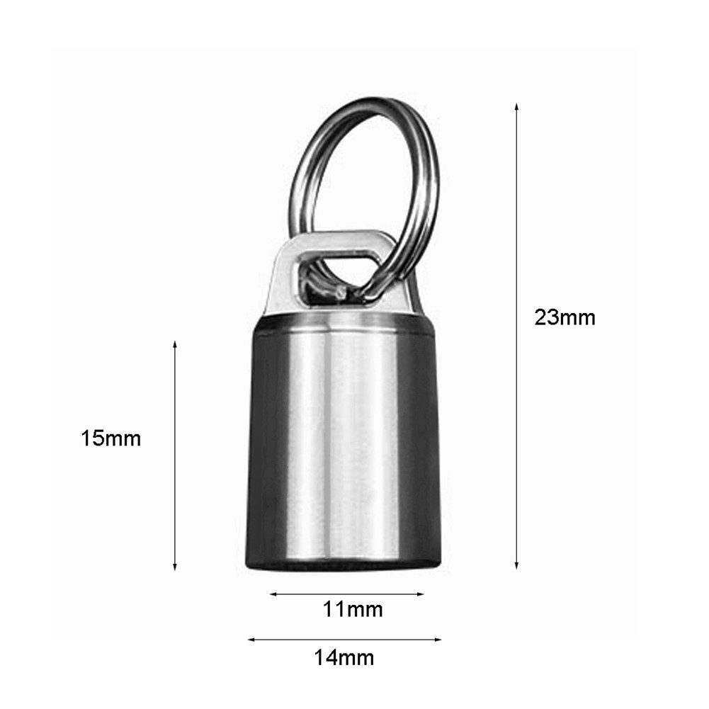 Keychain Lightweight Organizer Pill Holder Case Camping Supplies Compact
