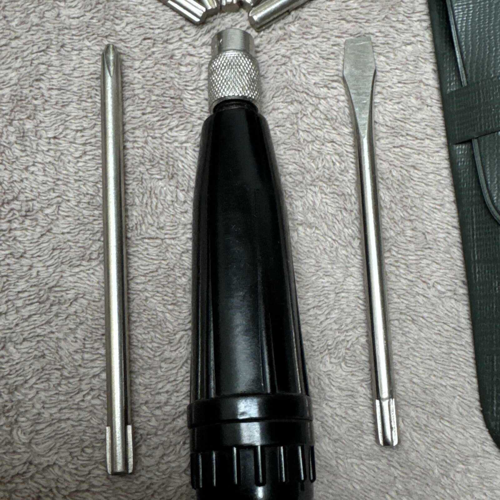 Vintage Soviet Pocket Multifunctional 5+2 Big Piece Screwdriver Set 1960s USSR
