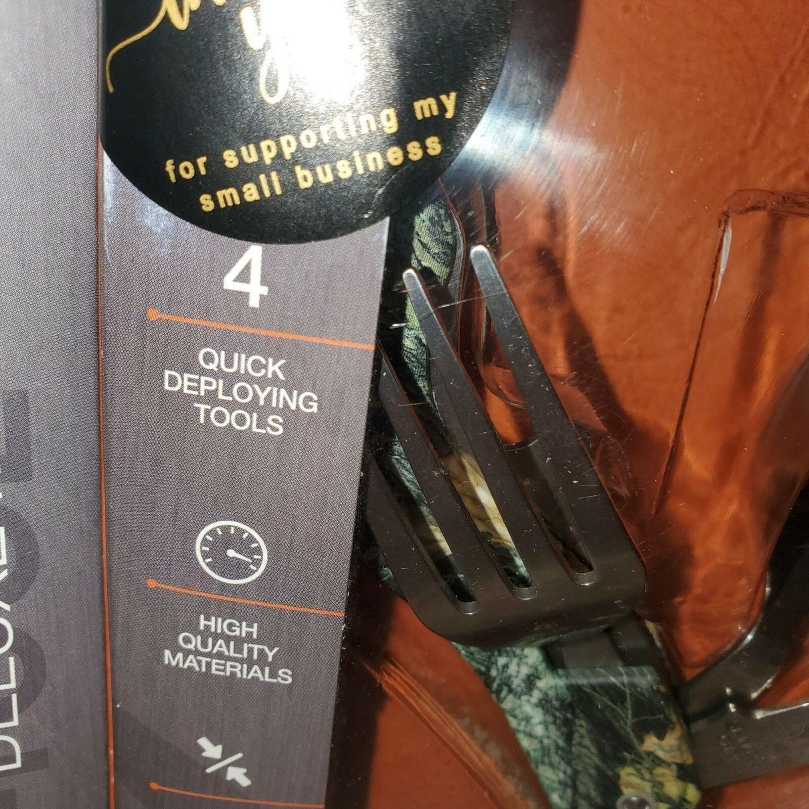 NEW Camping Multi-Tool Set 9-in-1 + Utensil Set Camo Knife Fork Spoon Outdoor