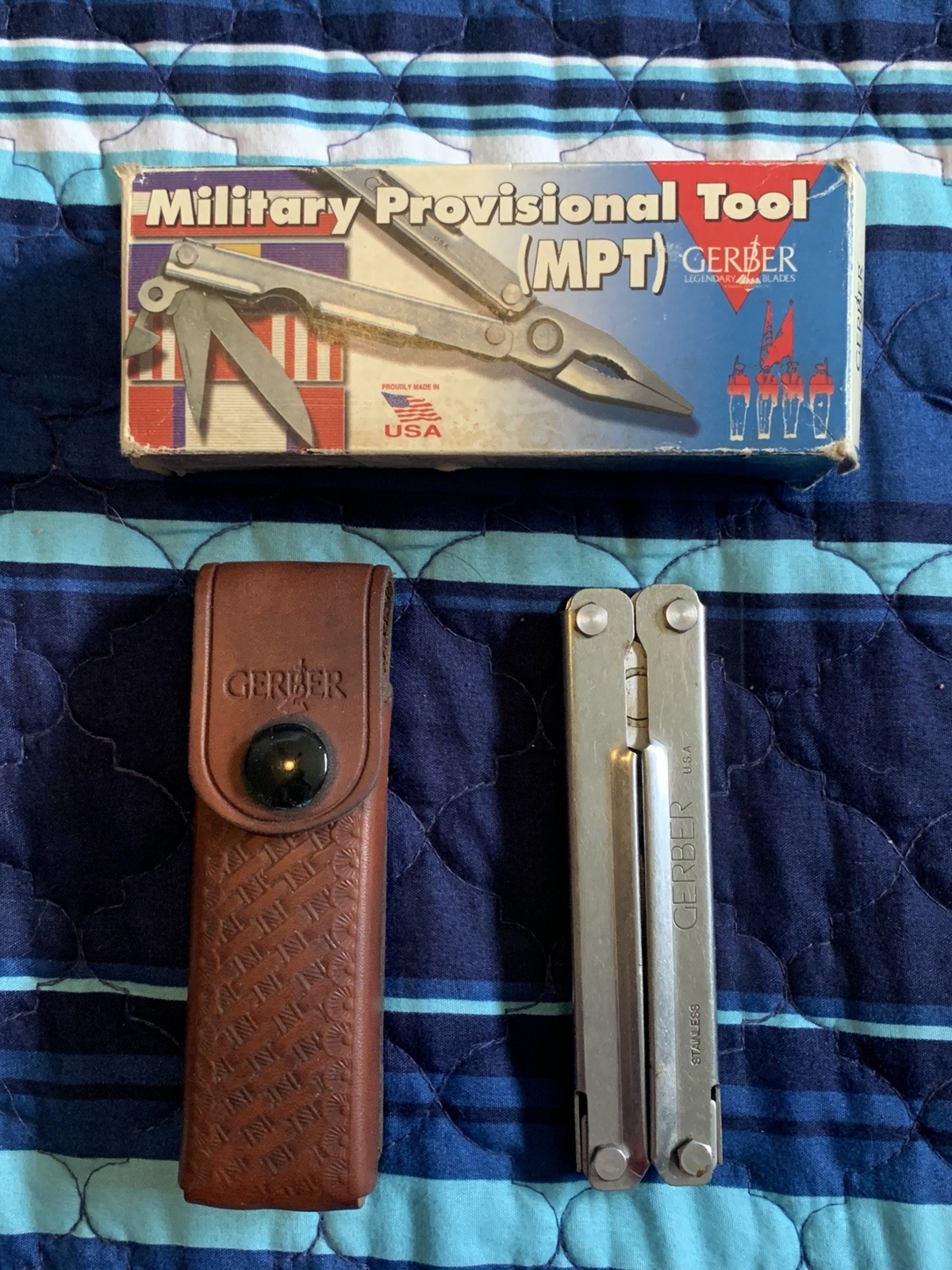 Vtg Gerber USA MPT 55511 Military Provisional Tool & Sheath Plier Multi-Tool