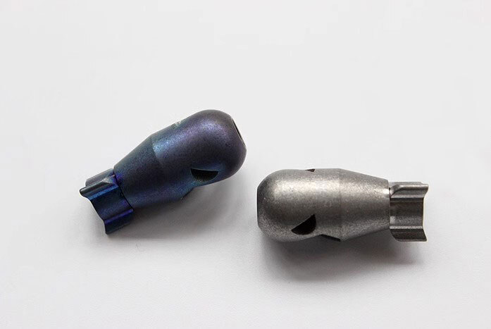 EDC Titanium Shark Knife Bead Bottle Opener Key chain Beadwork Pendant Bead DIY
