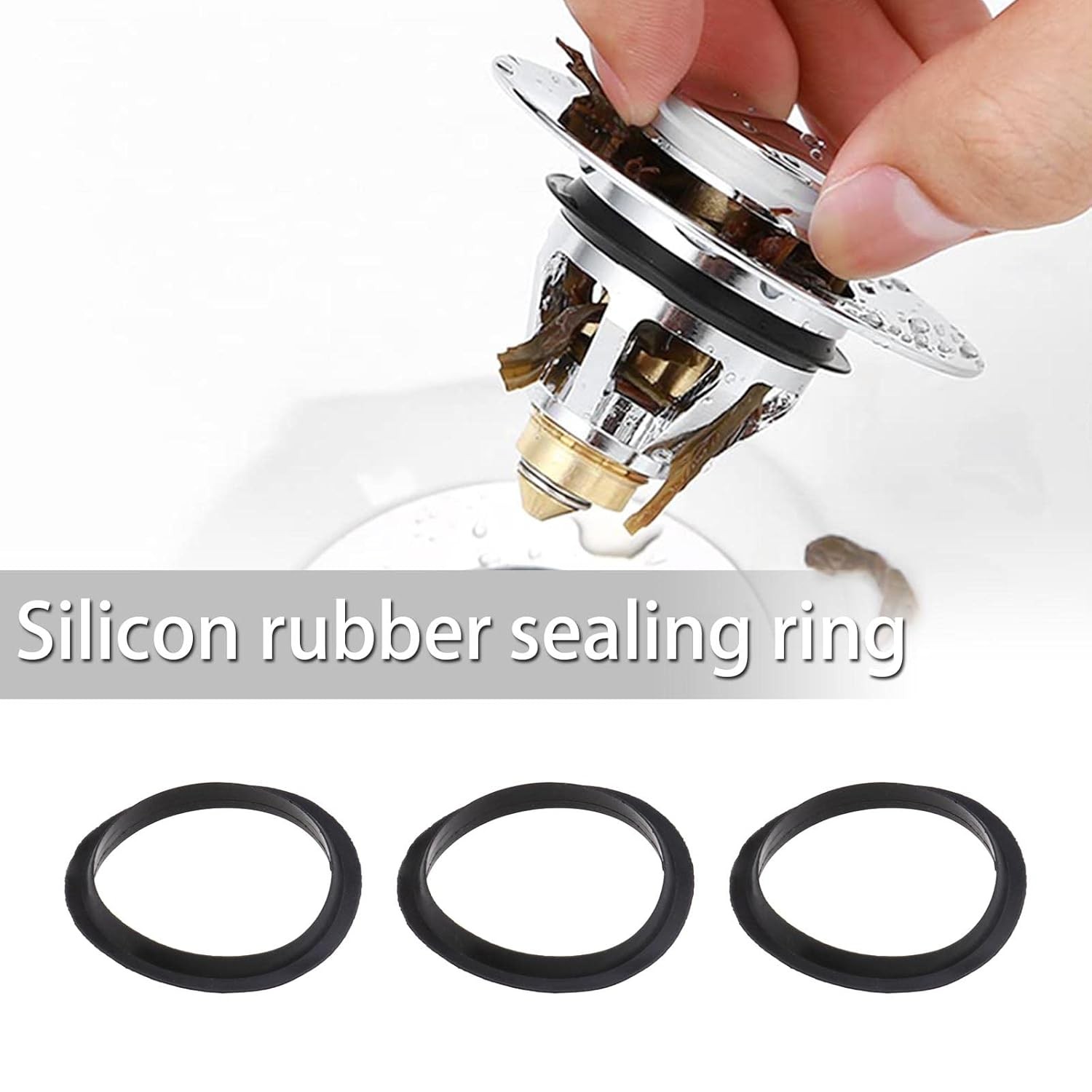 5Pcs Sink Plug O-Ring Spare Sealing Gaskets for Metal Basin Plugs and Pop up …