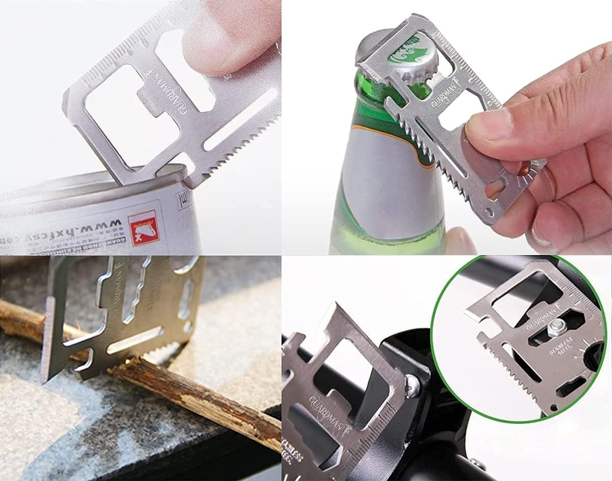 Fathers Day Gift 2-Pack 11-In-1 Credit Card Multitool – Multitool Wallet Surviva