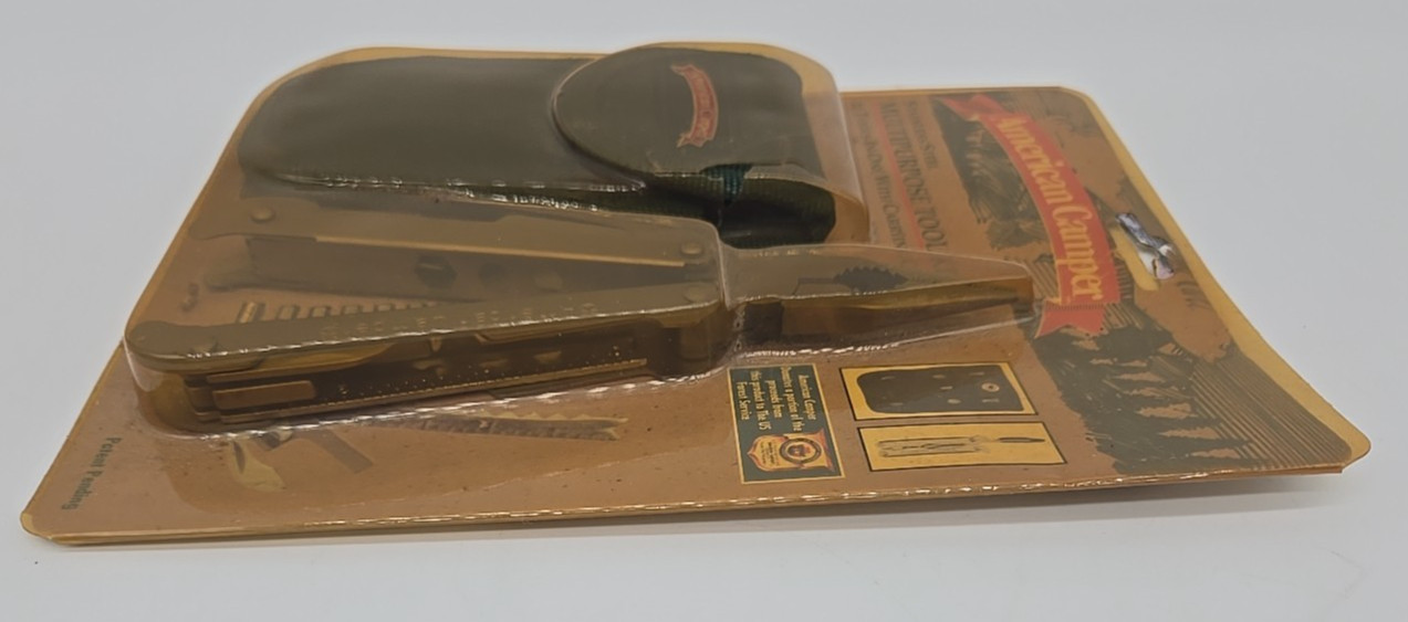 Vintage American Camper Stainless Steel Multi Tool Nylon Case & Bits NOS
