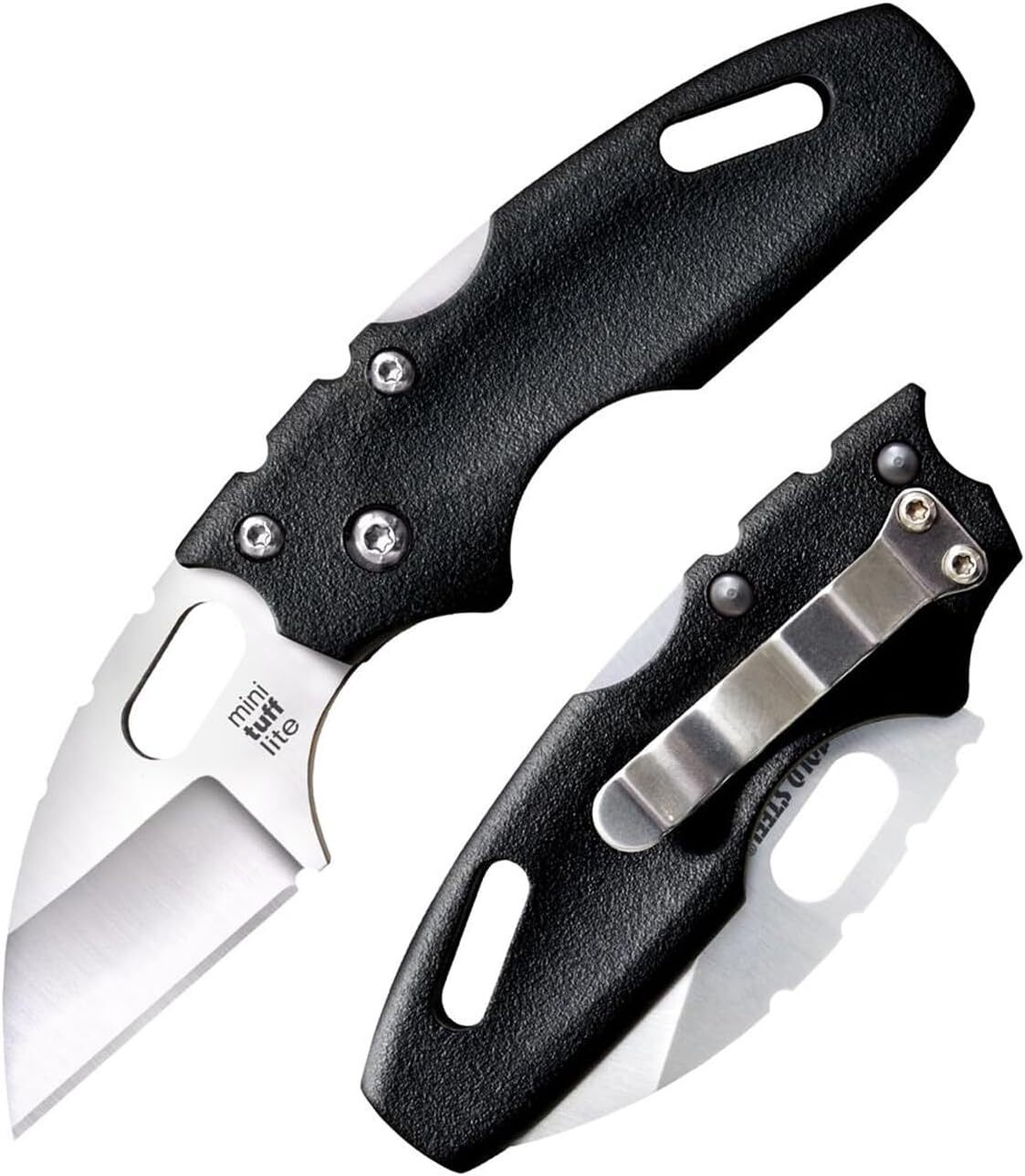 Cold Steel Mini Tuff Lite 2″ 4034SS Sheepsfoot Razor Sharp Blade 3″ Griv-Ex