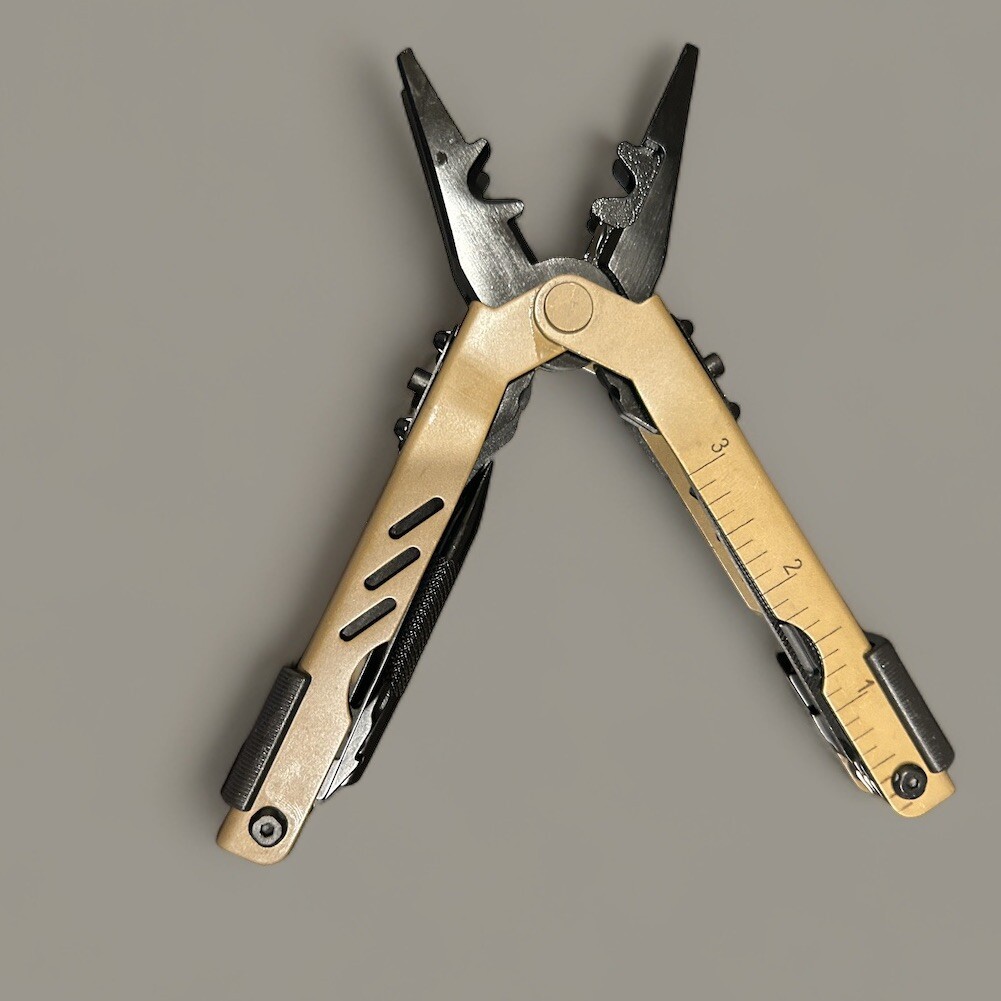 MultiTool Plier Compact Pocket Stainless Steel. Tactical Tan Similar To Gerber