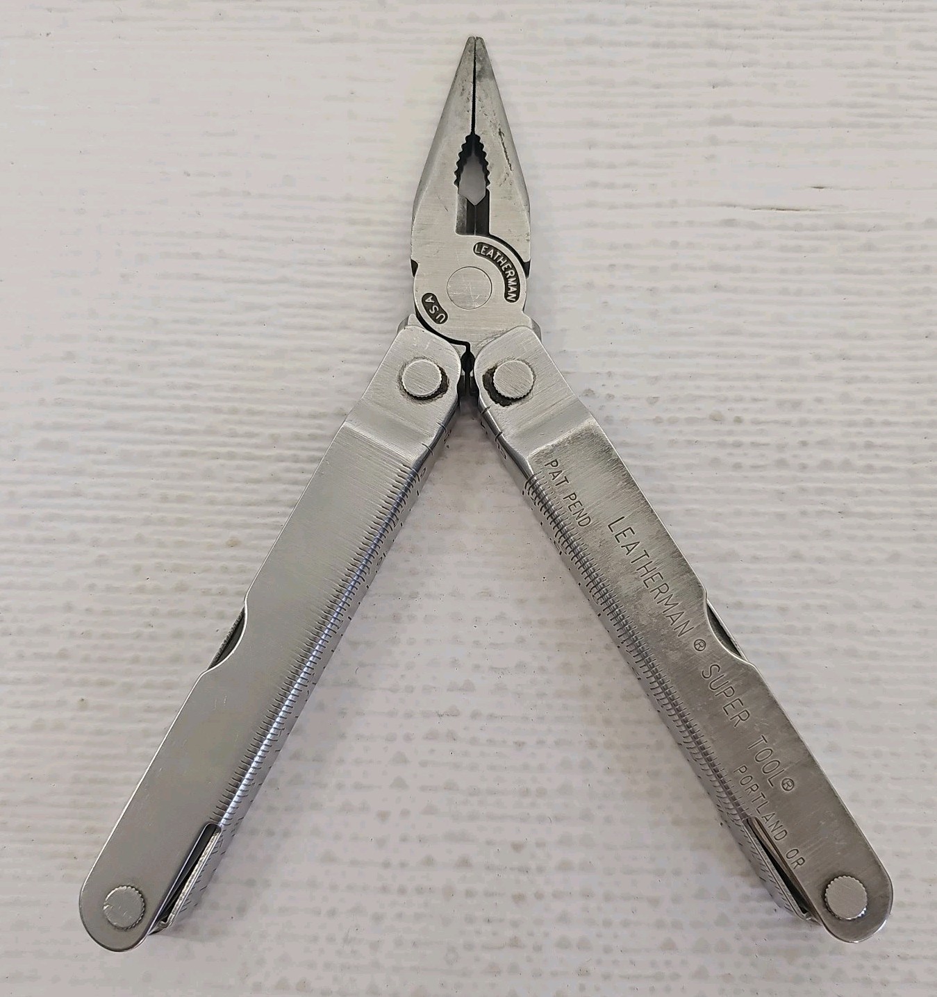 Vintage Leatherman SuperTool Pat Pend USA Stainless Steel Multi-Tool 10 In 1