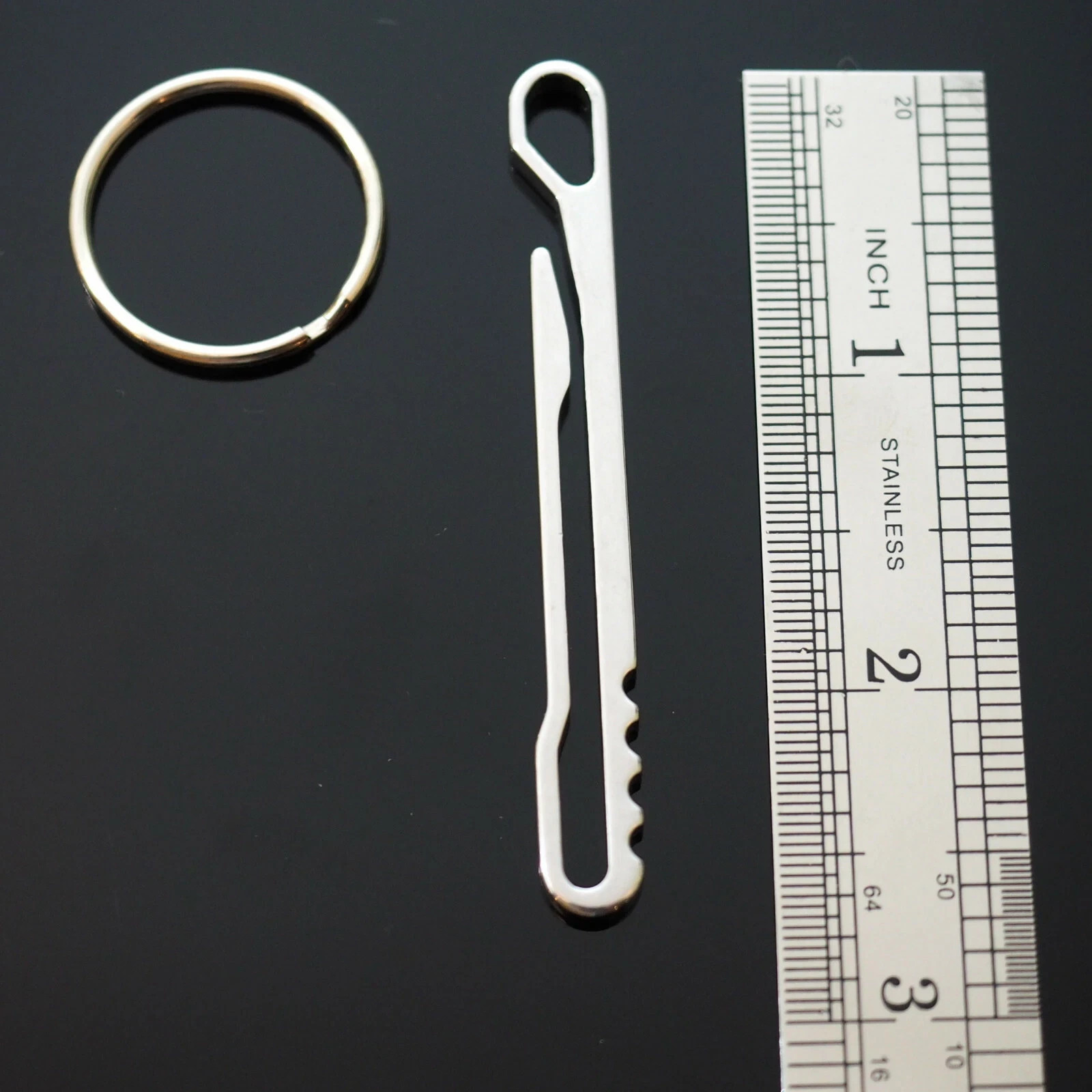 1PC Stainless Steel Hanging Buckle Bag Belt Clip Keychain EDC Quickdraw Key Ring