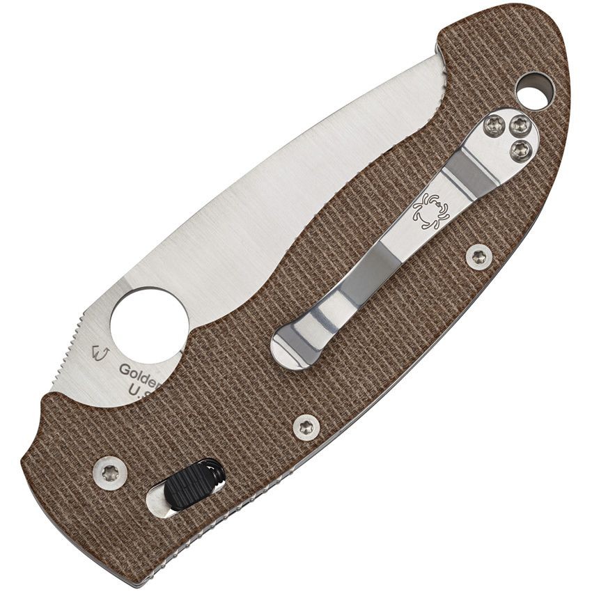 Spyderco Manix 2 XL 3.88″ CPM Cru-Wear Brown Micarta Fodling EDC Pocket Knife