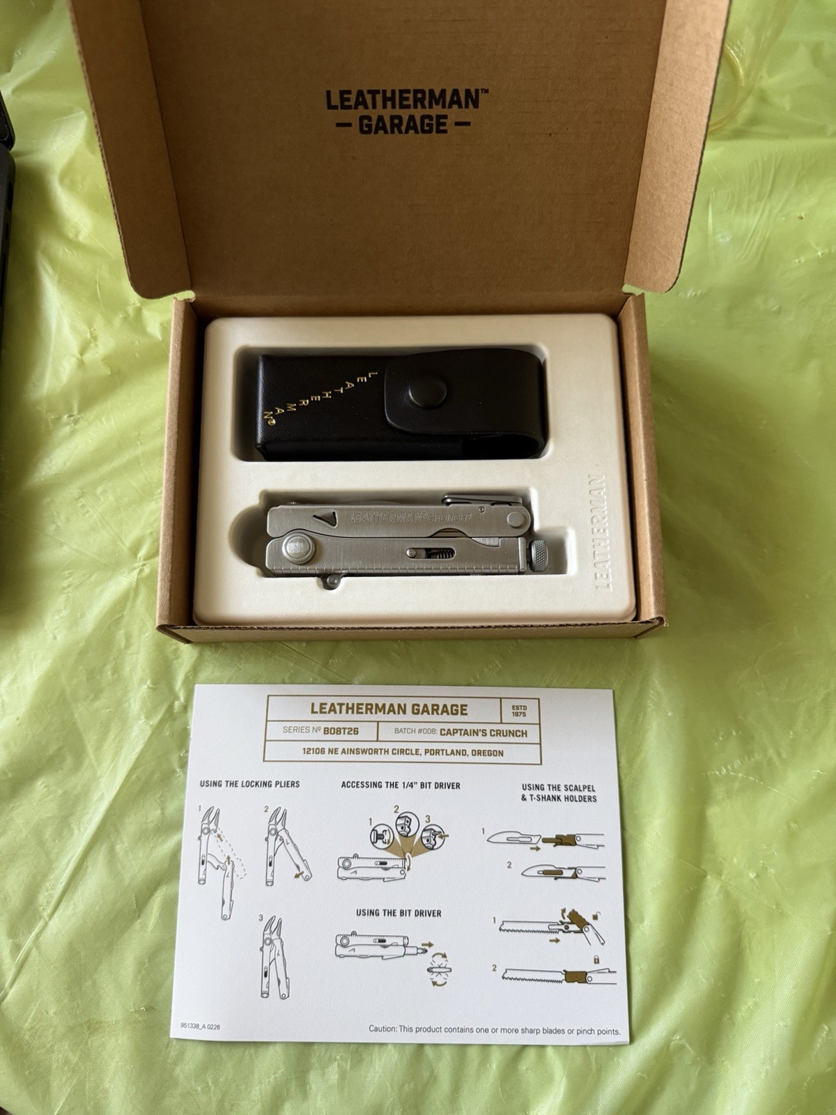 Leatherman Garage Batch #008 Captain’s Crunch New – In Hand – Ships ASAP