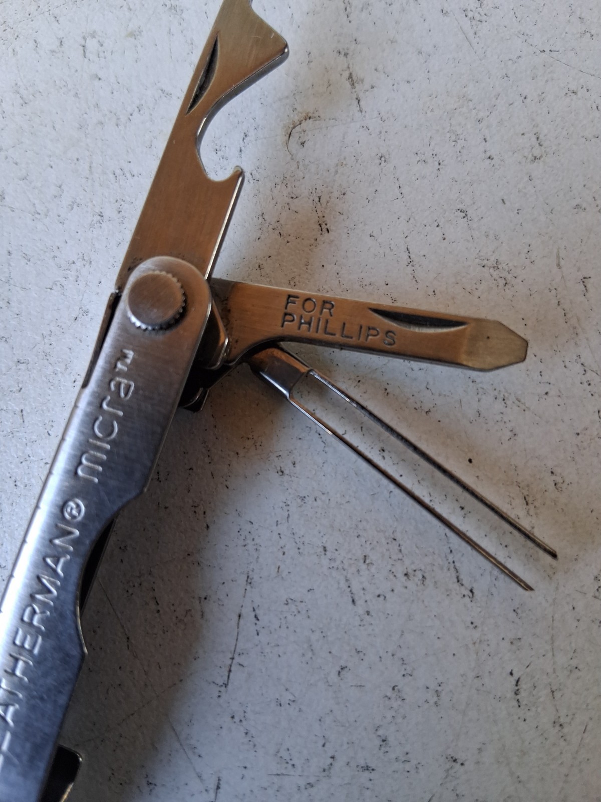 Leatherman Bosch Micra Multi-Tool, Knife, Scissors, Key Ring, Stainless